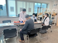 [포토]건협 충북·세종지부, 서원노인복지관에서 건강 캠페인
