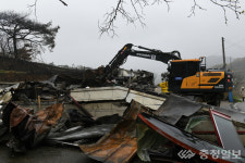 홍성군, 서부면 산불 피해 이재민 위한 거주시설 복구 총력