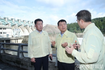 윤석대 사장, 긴급 귀국 대청댐 현장 찾아