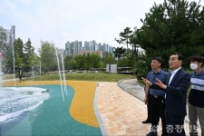 김광신 중구청장, 중촌근린공원 어린이 물놀이장 현장 점검