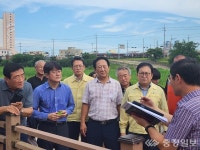 김진모 국힘 서원당협위원장, 모충동 상습침수피해지역 점검