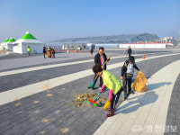 서부면, 국화축제 끝난 남당항 청소로 깔끔한 마무리