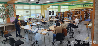 영동군 용산면 기타 동아리팀, 재능기부 봉사활동 펼쳐