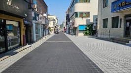 예산군, 예산읍 추사거리 노면 정비사업 완료