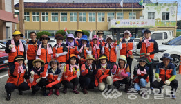 음성군자원봉사종합센터, 옥천군 동이면서 수해복구 봉사 전개