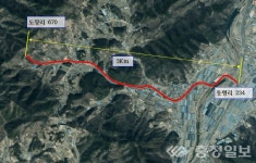옥천군 군서면 곤룡로 구간, 최고속도 60km→50km...9월1일 시행