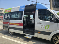 [포토] 흥덕보건소, 청주콜버스 코로나19 방역