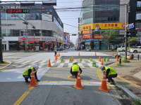  천안시 서북구 아스팔트 차열도색 첫 시공