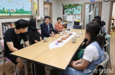 이응우 계룡시장, 추석 앞두고 복지시설·상점가 방문
