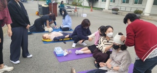 청주서부소방서·흥덕보건소 합동소방훈련