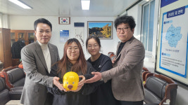 청양군 남양면, 동영중학교 학생들 기부행렬 참여