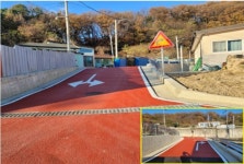 용담동 용담초교 인근 도로개설