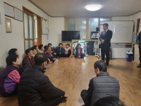 최재구 예산군수, 관내 행복경로당 방문으로 노인과 소통