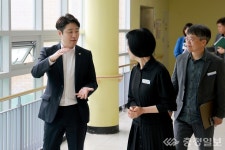대전가원학교 교사 증축 현장 점검 나선 김진오 의원