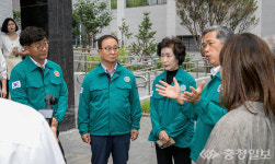 진천군의회, 풍림아이원 아파트 현장 방문