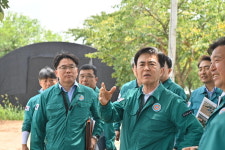 김태흠 지사, 수해복구 현장 및 임시대피소 점검 
