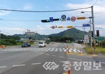 옥천군 옥천읍 4번국도 원각~세산 구간과속 무인단속장비 설치