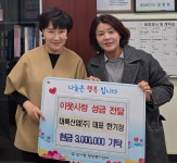 제천 대륙산업(주), 영서동에 성금 기탁