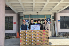 보은군 속리산면 사내2리 박노두 노인회장, 경로당에 사랑의 국수 기탁