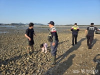 보령해경, 서천군 아목섬 인근 갯벌에 발이빠져 고립된 부녀 신속 구조완료