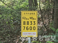 진천군, 백곡면 석현임도에 국가지점번호판 15개소 설치