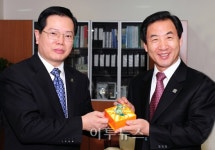중국국제무역촉진위 부회장 여수시장 예방