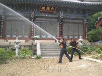 고양시, 전통사찰 상운사 소방훈련 실시