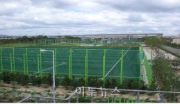 부산시, 강변하수처리장 인조잔디축구장 개장