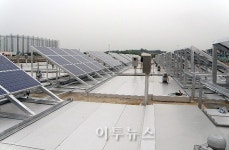 전주 환경사업소 태양광 발전설비 완공