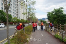 강원도시가스, 하천 살리기 운동 구슬땀