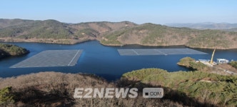 청송양수 하부댐 청송호에 4.4MW 수상태양광 준공