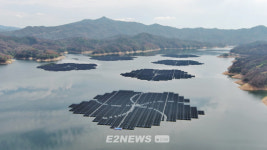 수자원공사·한수원, 47MW 임하댐 수상태양광 집적화단지 준공