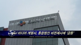 CJ 미디어 계열사, 통합법인 비전제시에 급등
