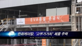 한화케미칼, EVA 4만톤 증설..고부가가치 주력