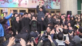 (영상)노원 롯데백화점 앞 안철수 유세 현장