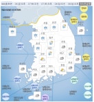 (오늘 날씨)제주 링링 영향, 중부 낮까지 비