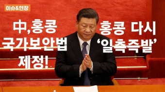 (이슈&현장)중국, '홍콩 국가보안법' 제정…홍콩은 지금 일촉즉발(영상)