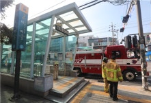 미아역 승강장 공기청정기 화재…1시간 무정차 통과