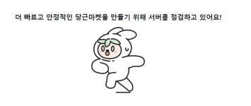 당근마켓 접속 일시적 먹통…당근마켓 데이터 부하 때문