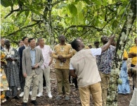 신동빈 롯데 회장, 아프리카 가나 방문…카카오 농장·공급망 점검