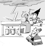 벼락공포에 잠못드는 마을