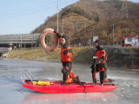 군포소방서 대원 동절기 수난구조훈련