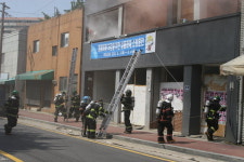 상가 화재 신속 인명구조 상황별 진압훈련