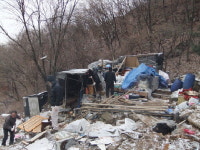 감악산 불법 건축물 강제 철거