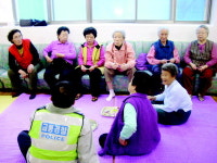 서부署, 심곡동 경로당서 교통사고 예방 홍보
