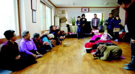 남양주 지둔1리 마을어르신들에 세배행사