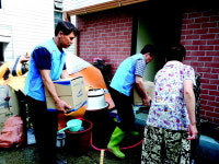 주민돕기 우선 수해복구 구슬땀