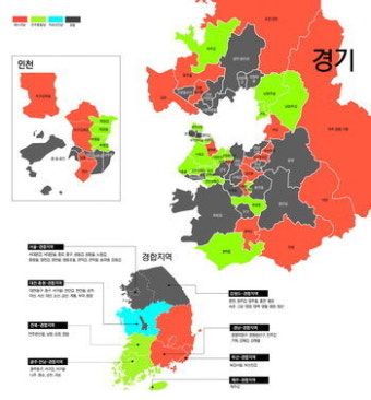 [4·11총선 한신협 공동 전국 판세분석]경기, 새누리 15-민주 20곳 우세… 인천 4대4 '팽팽'