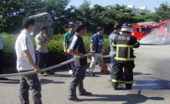 간석119안전센터, 주민센터서 소방훈련 실시