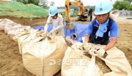 공사장 장마대비 한창